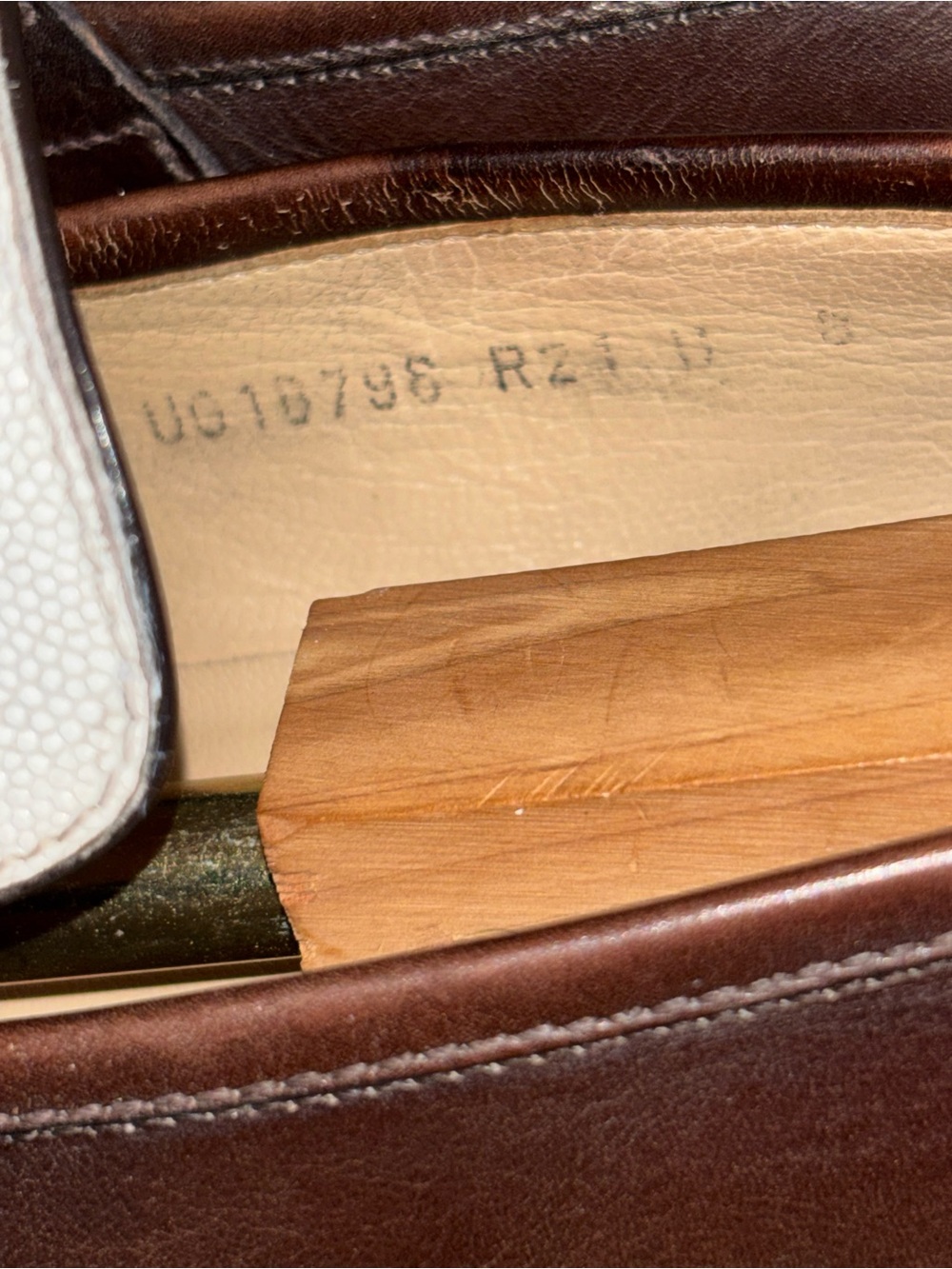 Vintage Salvator Ferragamo Paris Contrast Penny Loafer Men’s 8 D Brown Ivory - Picture 14 of 15